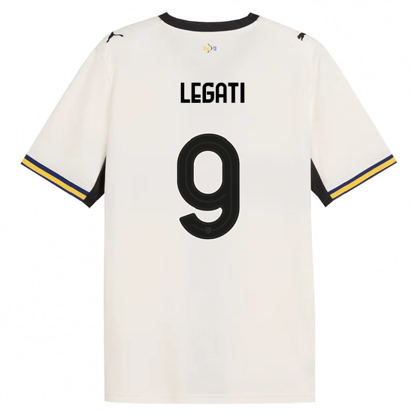 Danxen Enfant Maillot Juri Legati #9 Blanc Cassé Noir Jaune Tenues Domicile 2026/27 T-Shirt
