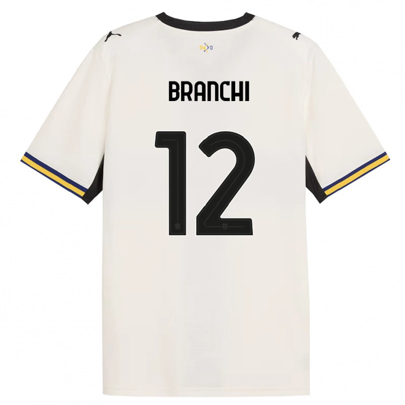 Danxen Enfant Maillot Ferruccio Branchi #12 Blanc Cassé Noir Jaune Tenues Domicile 2026/27 T-Shirt