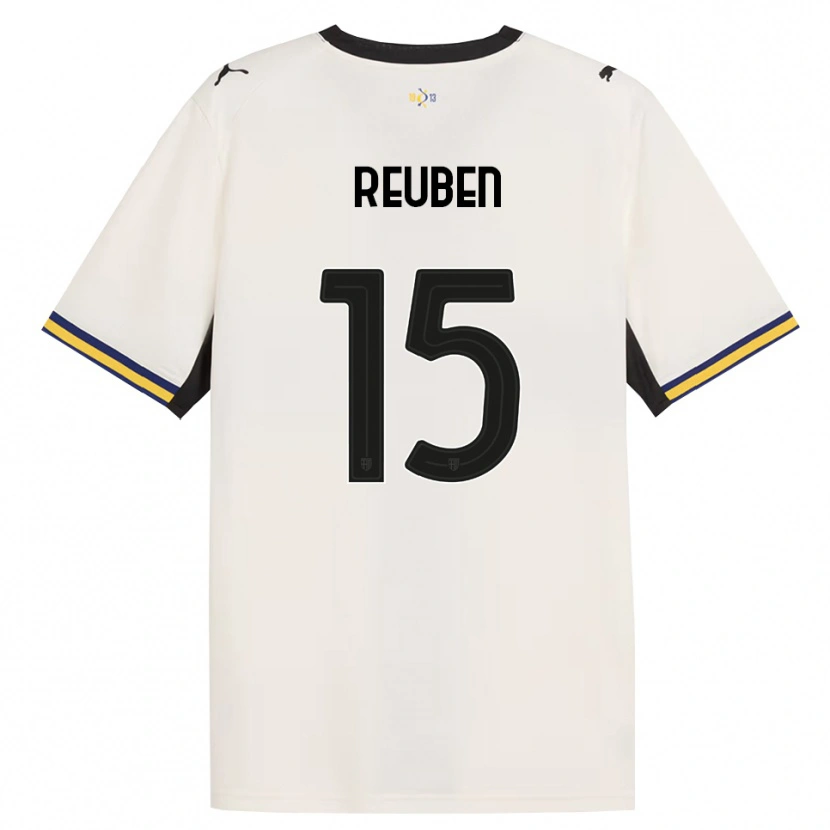 Danxen Enfant Maillot Success Reuben #15 Blanc Cassé Noir Jaune Tenues Domicile 2026/27 T-Shirt