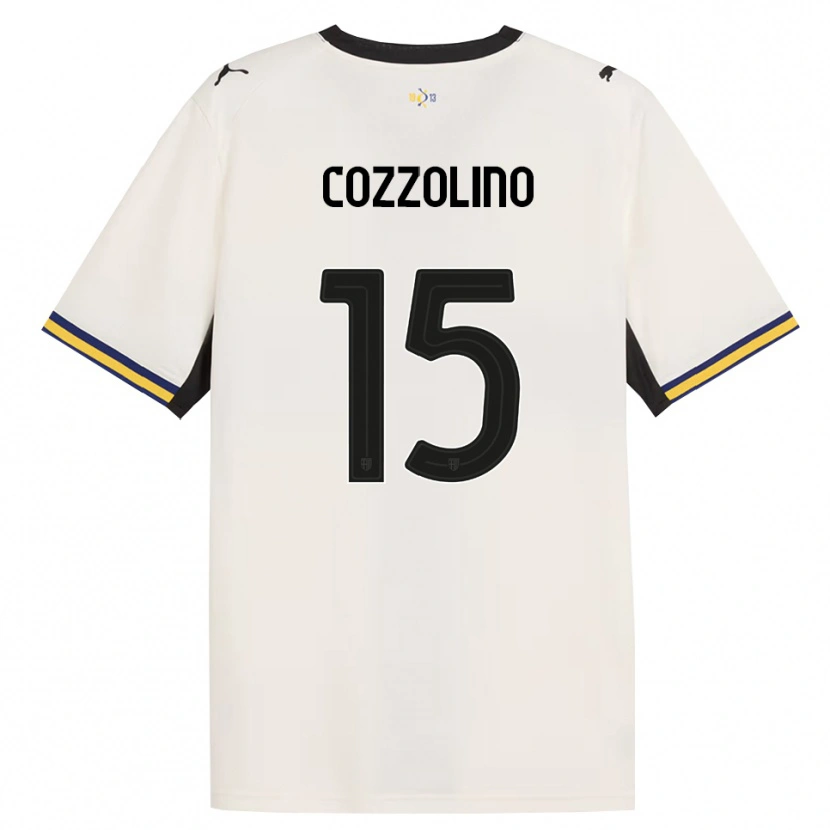 Danxen Enfant Maillot Christian Cozzolino #15 Blanc Cassé Noir Jaune Tenues Domicile 2026/27 T-Shirt