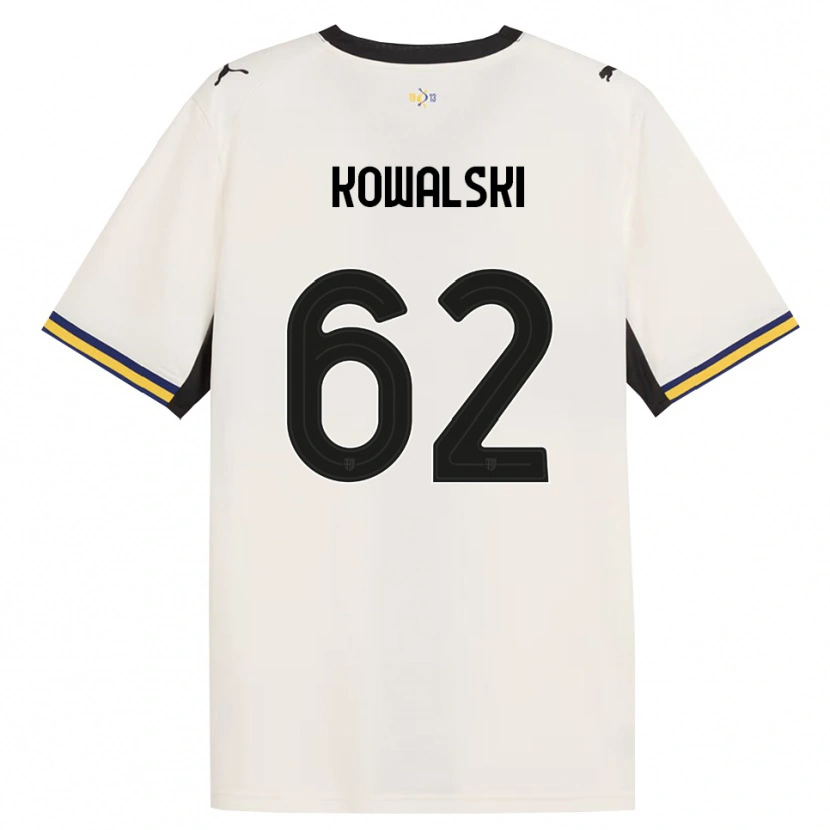 Danxen Enfant Maillot Mateusz Kowalski #62 Blanc Cassé Noir Jaune Tenues Domicile 2026/27 T-Shirt