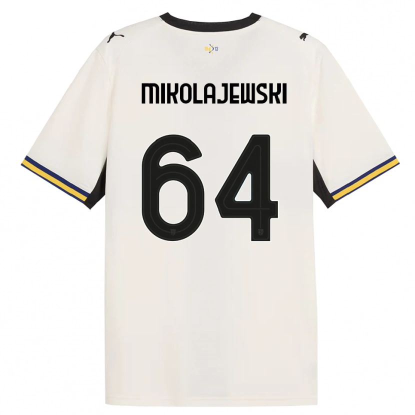Danxen Enfant Maillot Daniel Mikolajewski #64 Blanc Cassé Noir Jaune Tenues Domicile 2026/27 T-Shirt