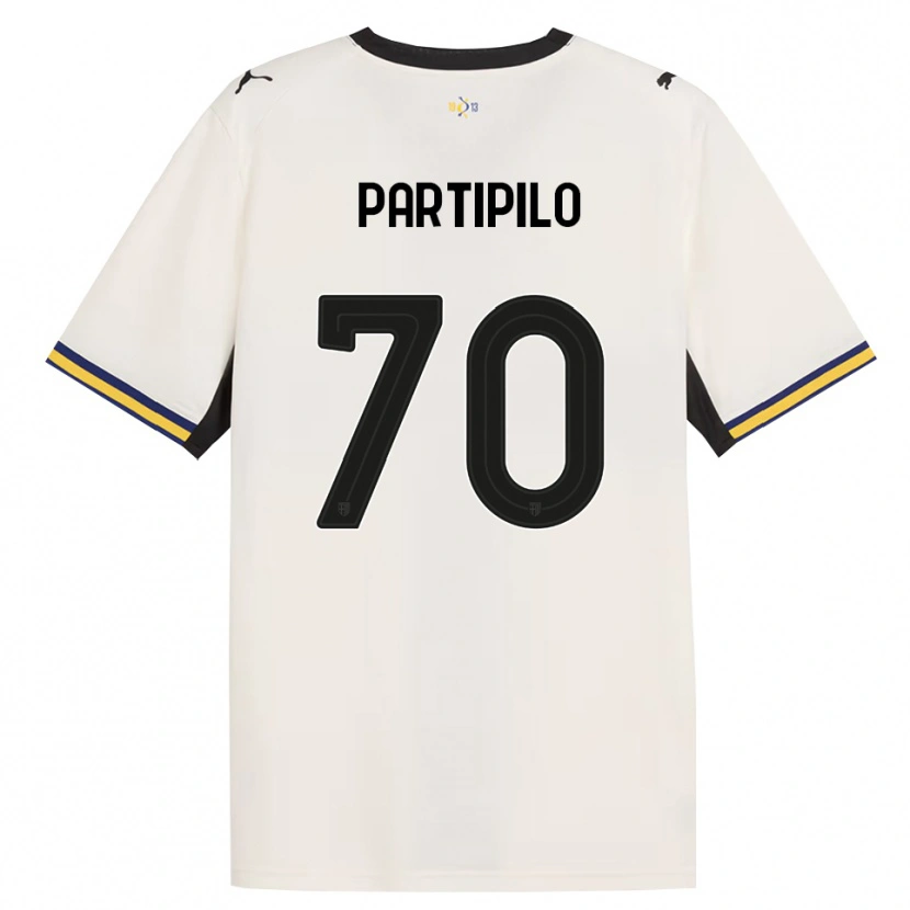 Danxen Enfant Maillot Anthony Partipilo #70 Blanc Cassé Noir Jaune Tenues Domicile 2026/27 T-Shirt