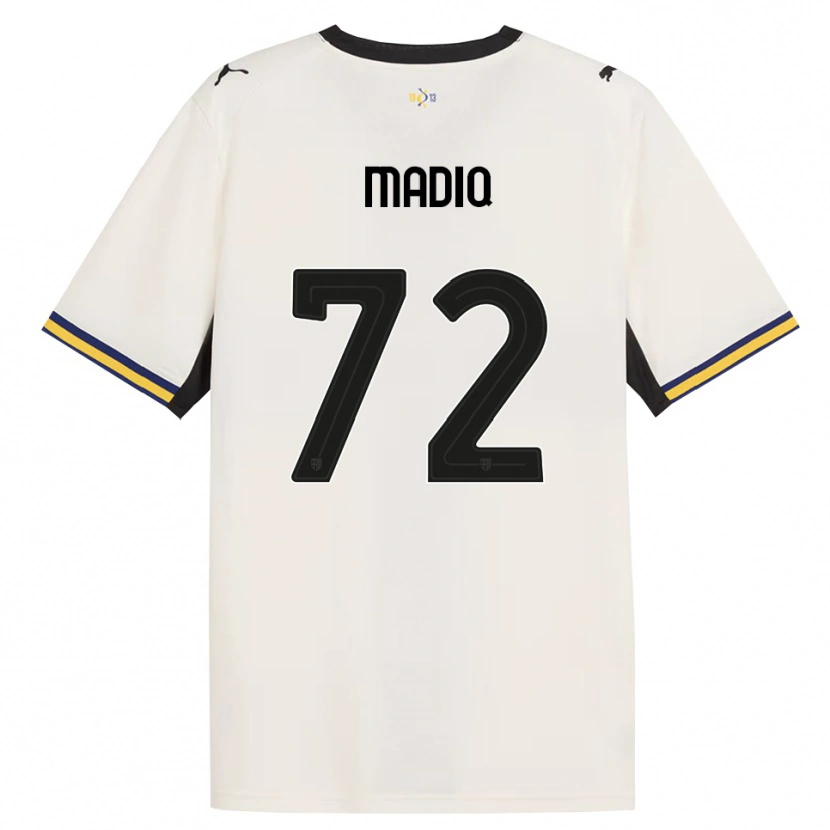 Danxen Enfant Maillot Abdelaziz Madiq #72 Blanc Cassé Noir Jaune Tenues Domicile 2026/27 T-Shirt