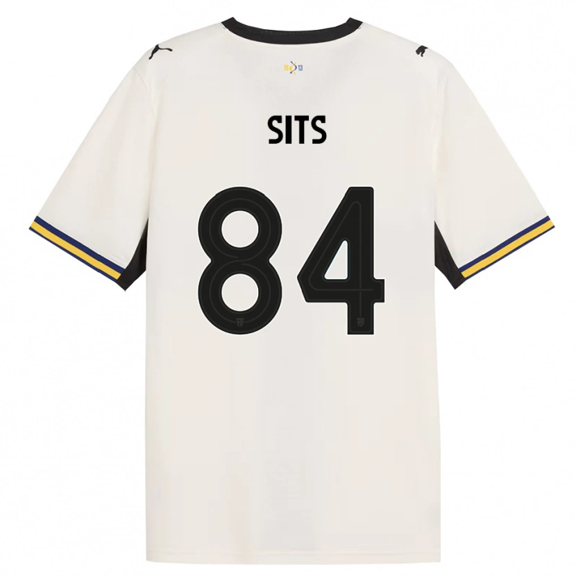 Danxen Enfant Maillot Dario Sits #84 Blanc Cassé Noir Jaune Tenues Domicile 2026/27 T-Shirt