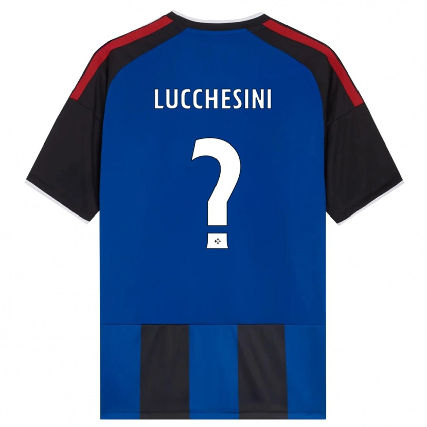 Danxen Enfant Maillot Francesco Lucchesini #0 Noir Rouge Blanc Bleu Tenues Domicile 2026/27 T-Shirt