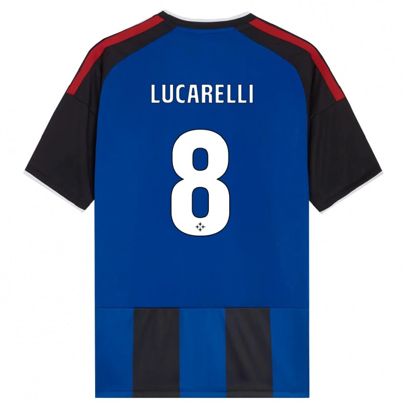 Danxen Enfant Maillot Lapo Lucarelli #8 Noir Rouge Blanc Bleu Tenues Domicile 2026/27 T-Shirt