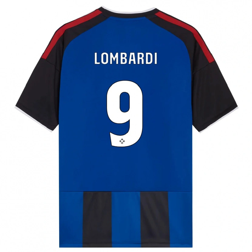 Danxen Enfant Maillot Samuele Lombardi #9 Noir Rouge Blanc Bleu Tenues Domicile 2026/27 T-Shirt