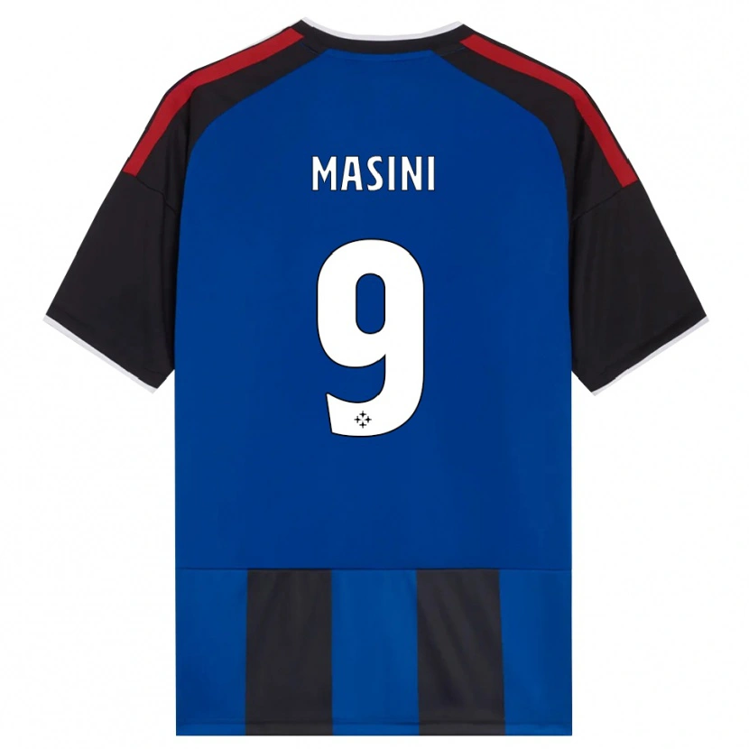 Danxen Enfant Maillot Tommaso Masini #9 Noir Rouge Blanc Bleu Tenues Domicile 2026/27 T-Shirt