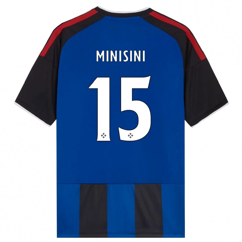 Danxen Enfant Maillot Niccolò Minisini #15 Noir Rouge Blanc Bleu Tenues Domicile 2026/27 T-Shirt