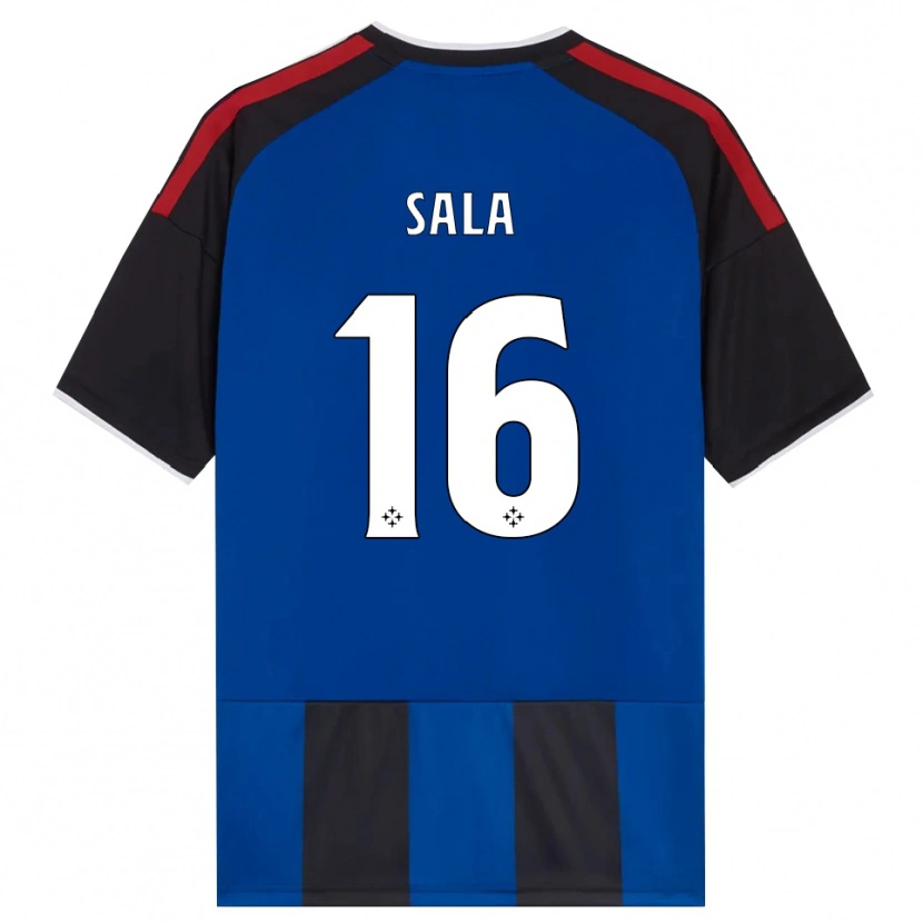 Danxen Enfant Maillot Mattia Sala #16 Noir Rouge Blanc Bleu Tenues Domicile 2026/27 T-Shirt