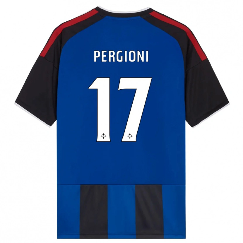 Danxen Enfant Maillot Kevin Pergioni #17 Noir Rouge Blanc Bleu Tenues Domicile 2026/27 T-Shirt