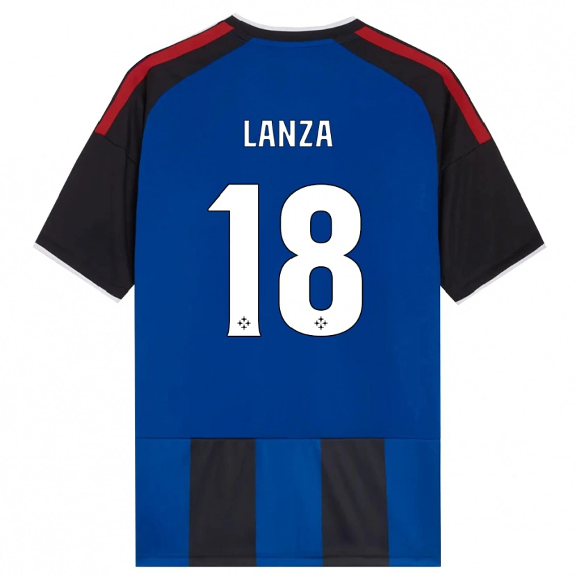 Danxen Enfant Maillot Manuel Lanza #18 Noir Rouge Blanc Bleu Tenues Domicile 2026/27 T-Shirt