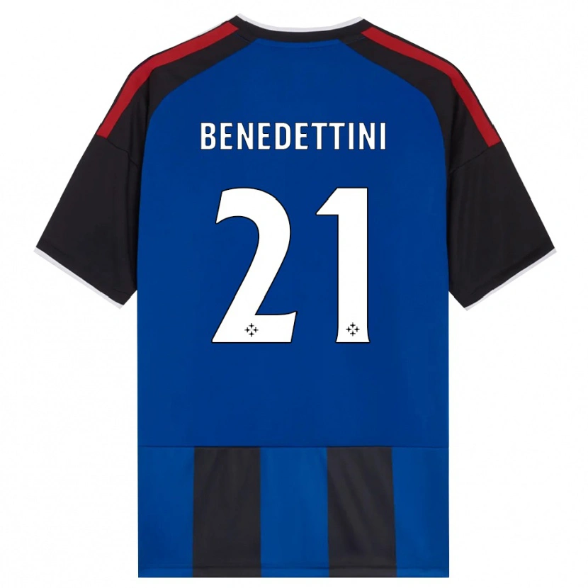 Danxen Enfant Maillot Filippo Benedettini #21 Noir Rouge Blanc Bleu Tenues Domicile 2026/27 T-Shirt