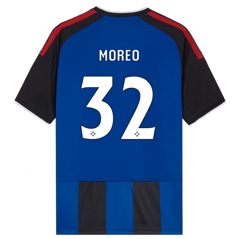 Danxen Enfant Maillot Stefano Moreo #32 Noir Rouge Blanc Bleu Tenues Domicile 2026/27 T-Shirt