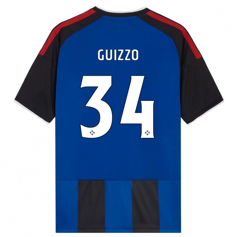 Danxen Enfant Maillot Tommaso Guizzo #34 Noir Rouge Blanc Bleu Tenues Domicile 2026/27 T-Shirt