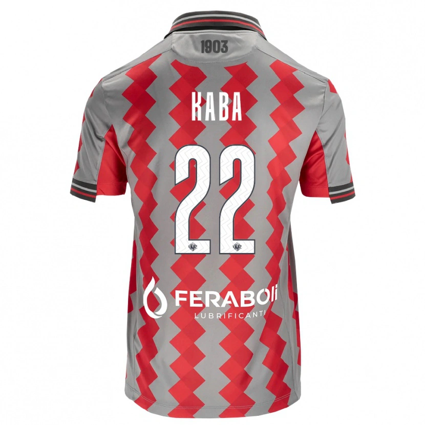Danxen Enfant Maillot Karamoko Kaba #22 Gris Rouge Blanc Tenues Domicile 2026/27 T-Shirt