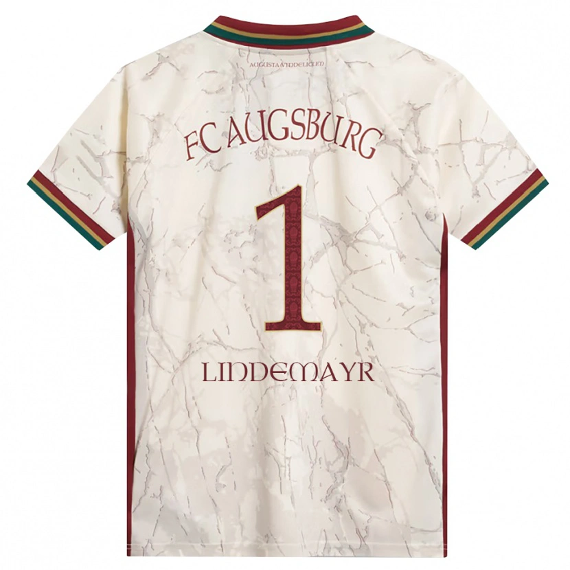 Danxen Enfant Maillot Lisa Lindemayr #1 Vert Riz Blanc Bourgogne Tenues Domicile 2026/27 T-Shirt