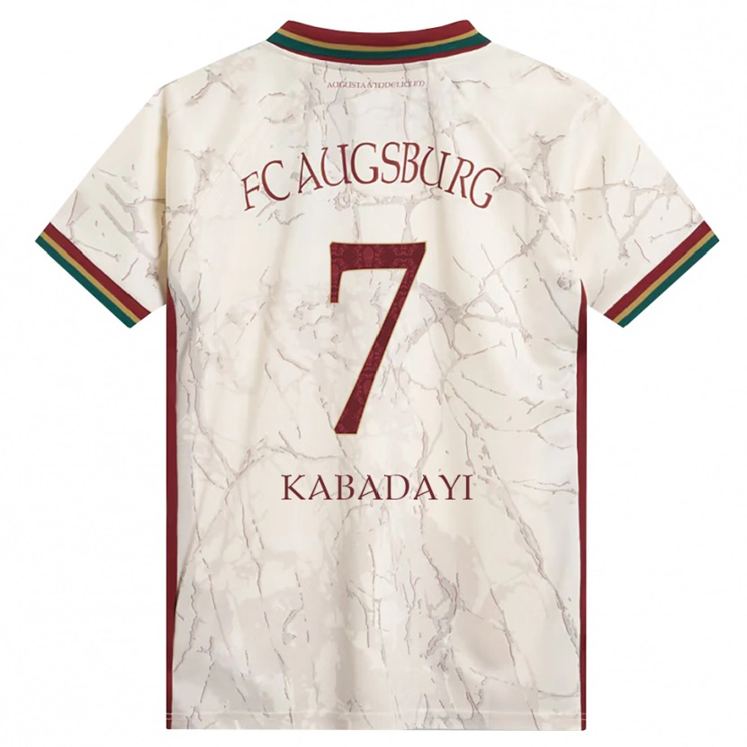 Danxen Enfant Maillot Yusuf Kabadayi #7 Vert Riz Blanc Bourgogne Tenues Domicile 2026/27 T-Shirt