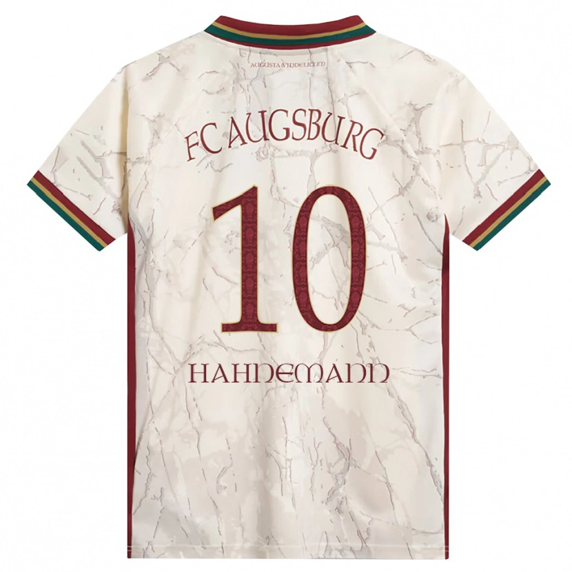 Danxen Enfant Maillot Jamy Hahnemann #10 Vert Riz Blanc Bourgogne Tenues Domicile 2026/27 T-Shirt