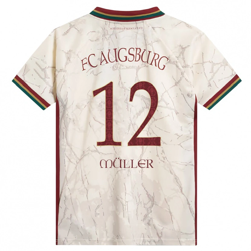 Danxen Enfant Maillot Janine Müller #12 Vert Riz Blanc Bourgogne Tenues Domicile 2026/27 T-Shirt