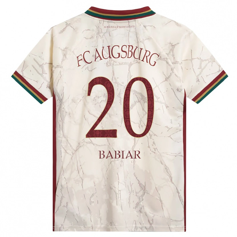Danxen Enfant Maillot Fabian Babiar #20 Vert Riz Blanc Bourgogne Tenues Domicile 2026/27 T-Shirt