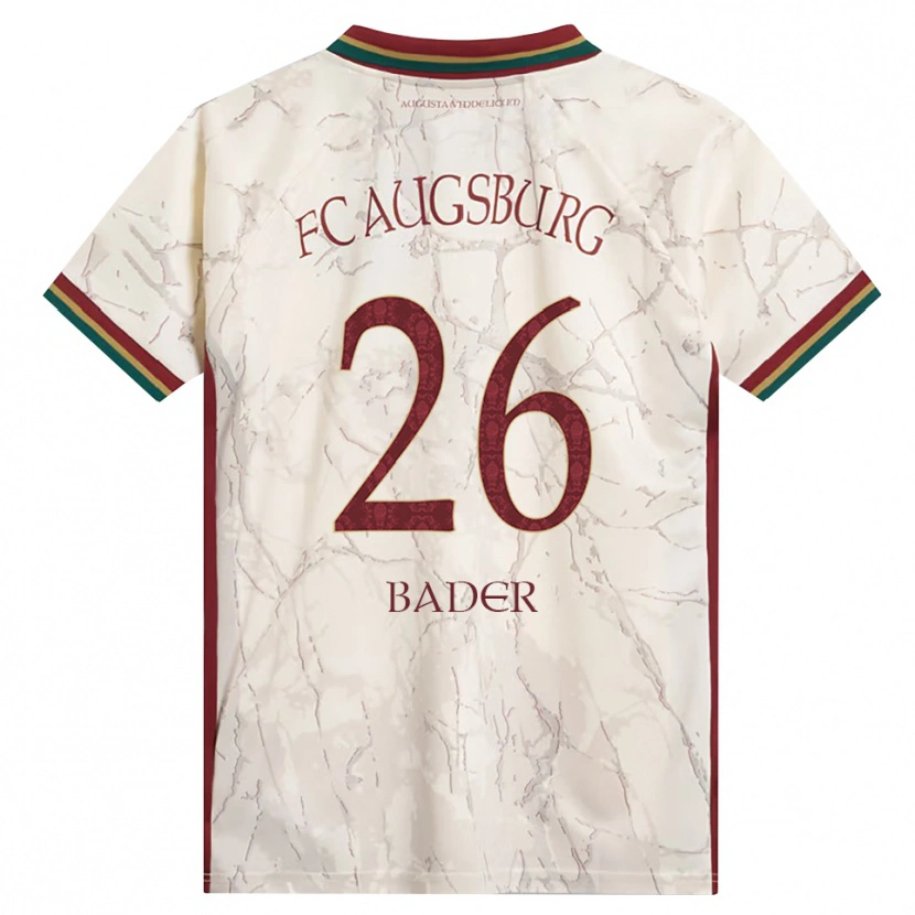 Danxen Enfant Maillot Tom Bader #26 Vert Riz Blanc Bourgogne Tenues Domicile 2026/27 T-Shirt