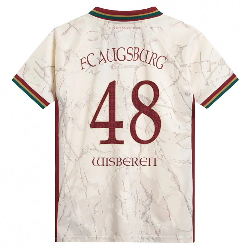 Danxen Enfant Maillot Tom Wisbereit #48 Vert Riz Blanc Bourgogne Tenues Domicile 2026/27 T-Shirt