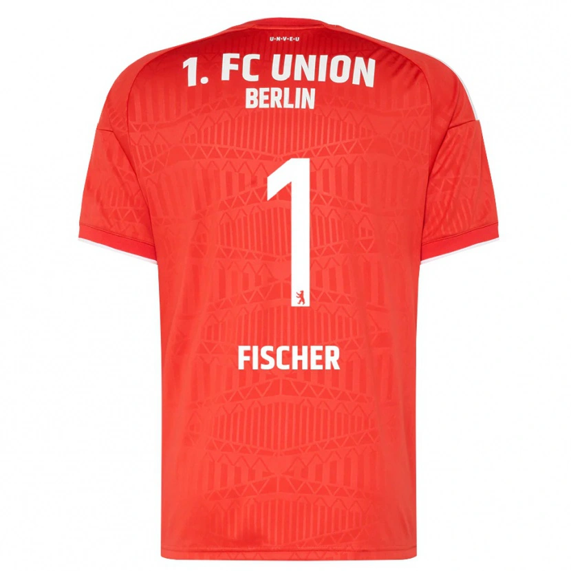 Danxen Enfant Maillot Lennard Fischer #1 Rouge Blanc Tenues Domicile 2026/27 T-Shirt