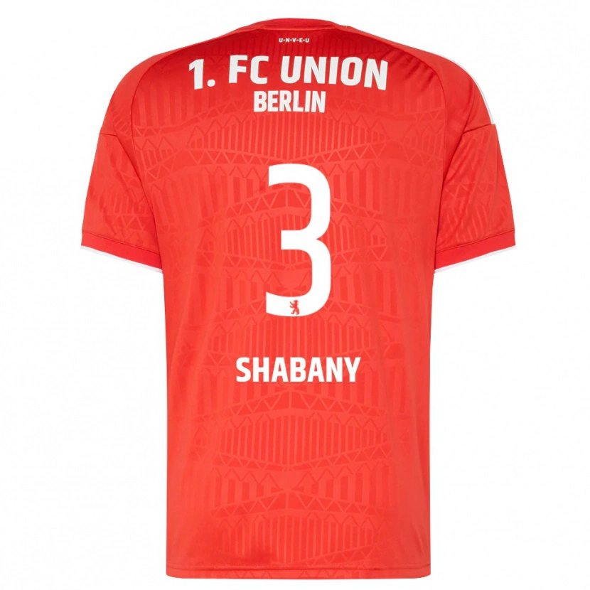 Danxen Enfant Maillot Alec Shabany #3 Rouge Blanc Tenues Domicile 2026/27 T-Shirt