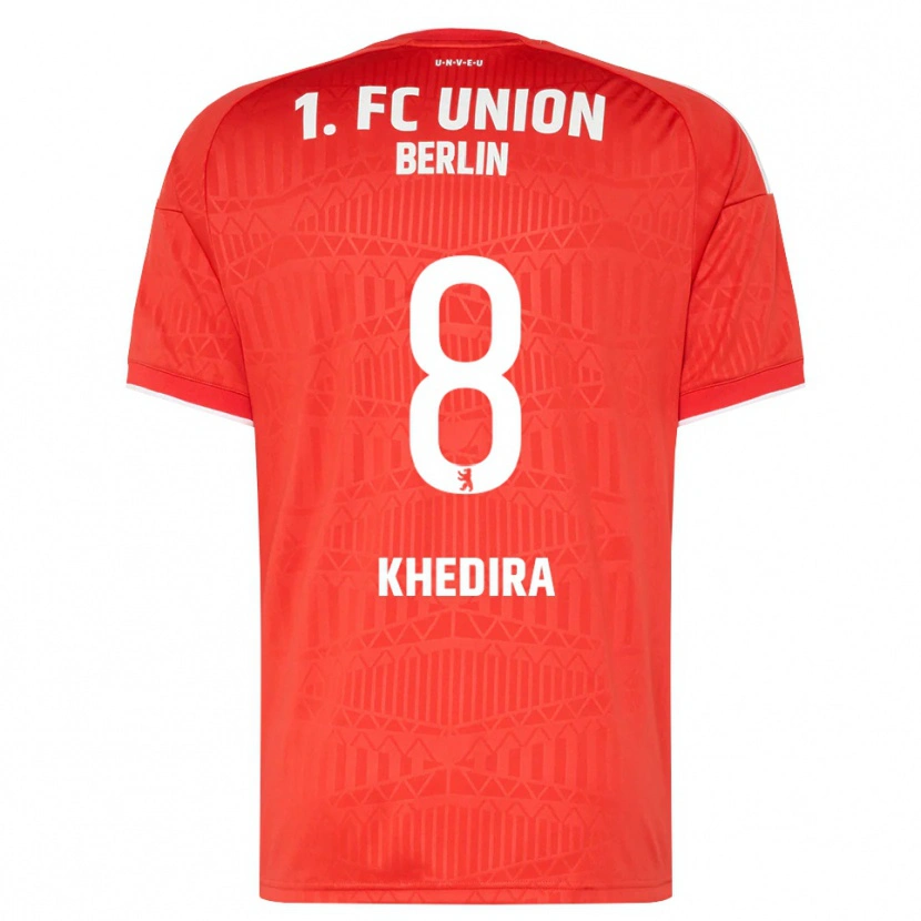 Danxen Enfant Maillot Rani Khedira #8 Rouge Blanc Tenues Domicile 2026/27 T-Shirt