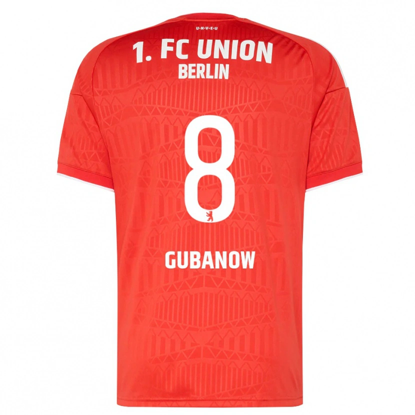 Danxen Enfant Maillot Oskar Gubanow #8 Rouge Blanc Tenues Domicile 2026/27 T-Shirt
