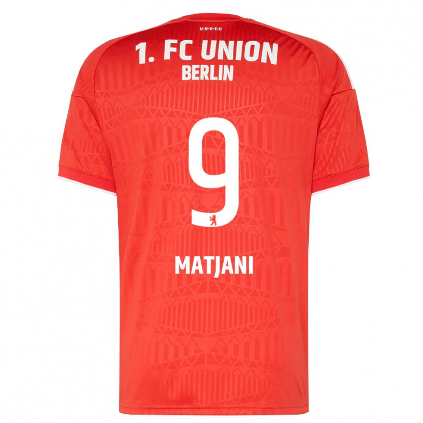 Danxen Enfant Maillot Francesco Matjani #9 Rouge Blanc Tenues Domicile 2026/27 T-Shirt