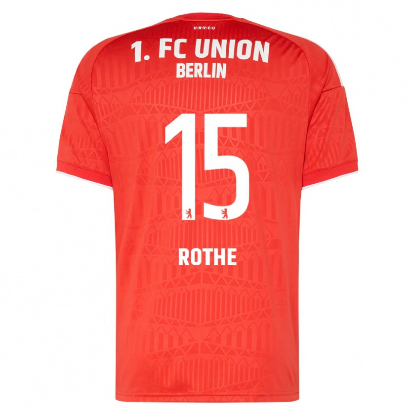 Danxen Enfant Maillot Tom Rothe #15 Rouge Blanc Tenues Domicile 2026/27 T-Shirt