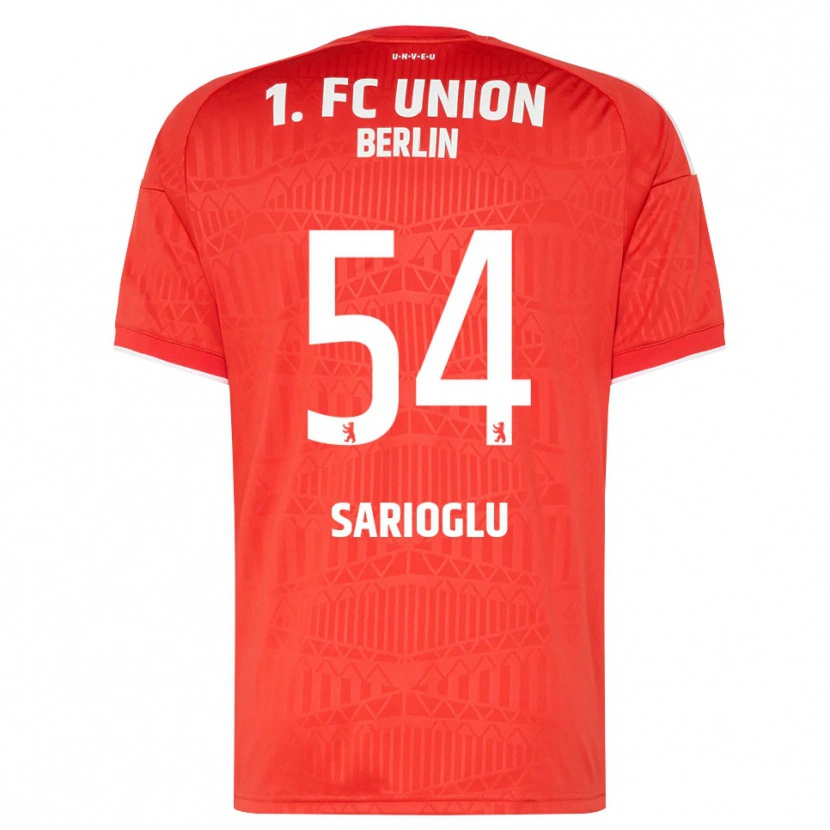 Danxen Enfant Maillot Defne Sarıoğlu #54 Rouge Blanc Tenues Domicile 2026/27 T-Shirt