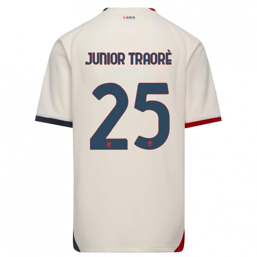 Danxen Enfant Maillot Hamed Traoré #25 Blanc Cassé Rouge Tenues Extérieur 2026/27 T-Shirt