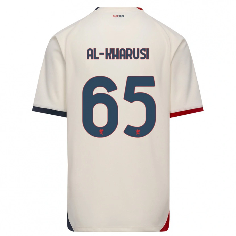 Danxen Enfant Maillot Suhayb Al-Kharusi #65 Blanc Cassé Rouge Tenues Extérieur 2026/27 T-Shirt