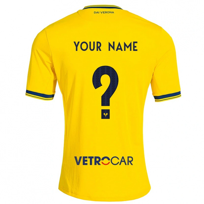 Danxen Enfant Maillot Votre Nom #0 Jaune Rouge Tenues Extérieur 2026/27 T-Shirt