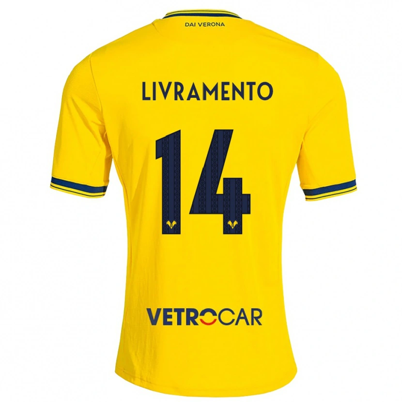 Danxen Enfant Maillot Dailon Livramento #14 Jaune Rouge Tenues Extérieur 2026/27 T-Shirt
