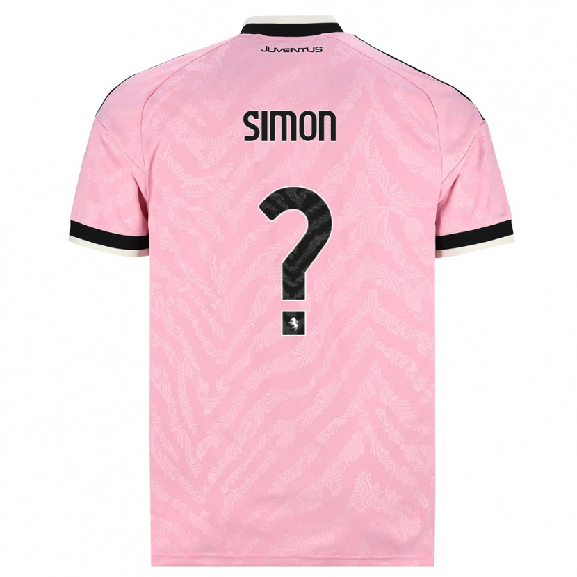Danxen Enfant Maillot Bénédicte Simon #0 Rose Noir Tenues Extérieur 2026/27 T-Shirt