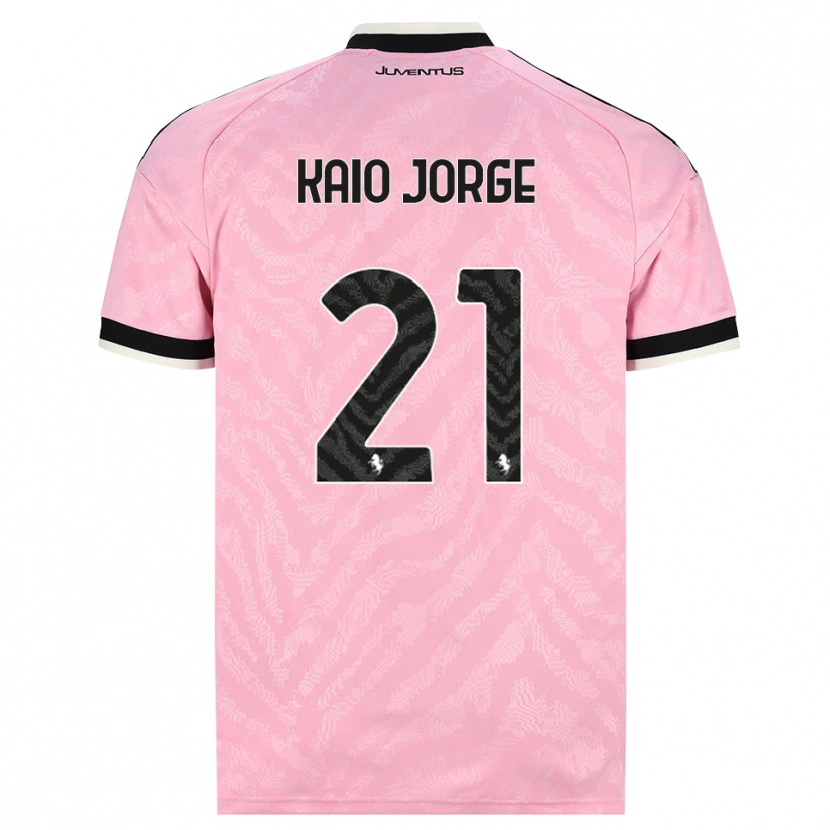 Danxen Enfant Maillot Kaio Jorge #21 Rose Noir Tenues Extérieur 2026/27 T-Shirt