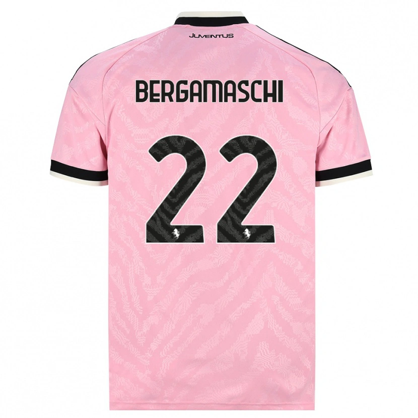Danxen Enfant Maillot Valentina Bergamaschi #22 Rose Noir Tenues Extérieur 2026/27 T-Shirt