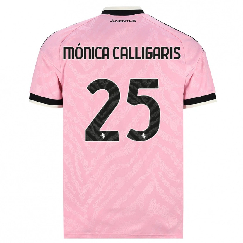 Danxen Enfant Maillot Viola Mónica Calligaris #25 Rose Noir Tenues Extérieur 2026/27 T-Shirt