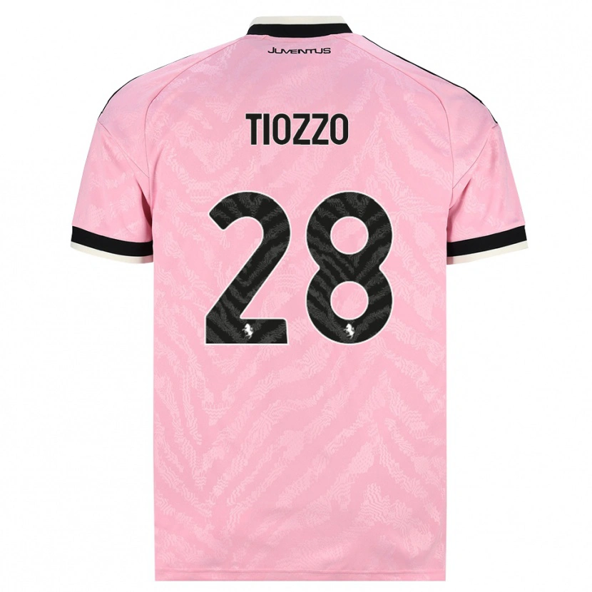 Danxen Enfant Maillot Marco Tiozzo #28 Rose Noir Tenues Extérieur 2026/27 T-Shirt