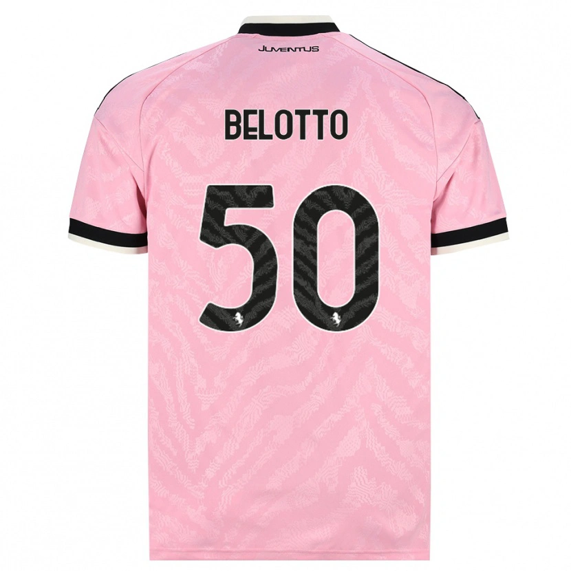 Danxen Enfant Maillot Soledad Belotto #50 Rose Noir Tenues Extérieur 2026/27 T-Shirt
