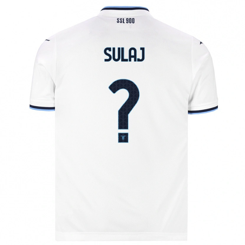 Danxen Enfant Maillot Sean Sulaj #0 Blanc Bleu Marine Tenues Extérieur 2026/27 T-Shirt