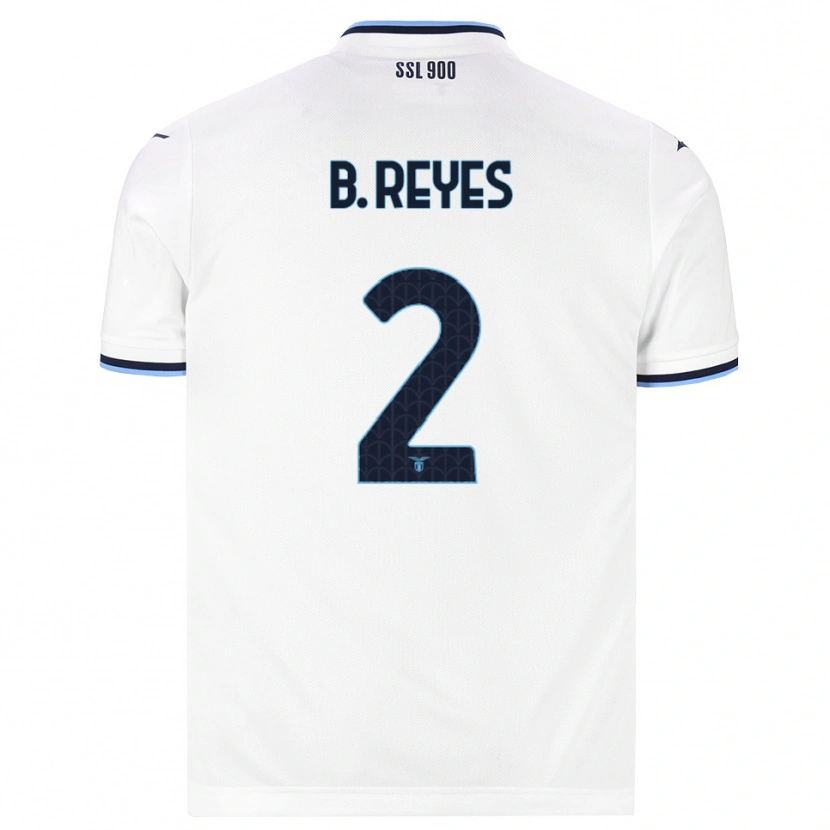Danxen Enfant Maillot Carina Alicia Baltrip-Reyes #2 Blanc Bleu Marine Tenues Extérieur 2026/27 T-Shirt