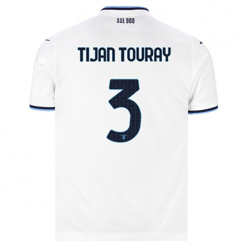 Danxen Enfant Maillot Sheikh Tijan Touray #3 Blanc Bleu Marine Tenues Extérieur 2026/27 T-Shirt