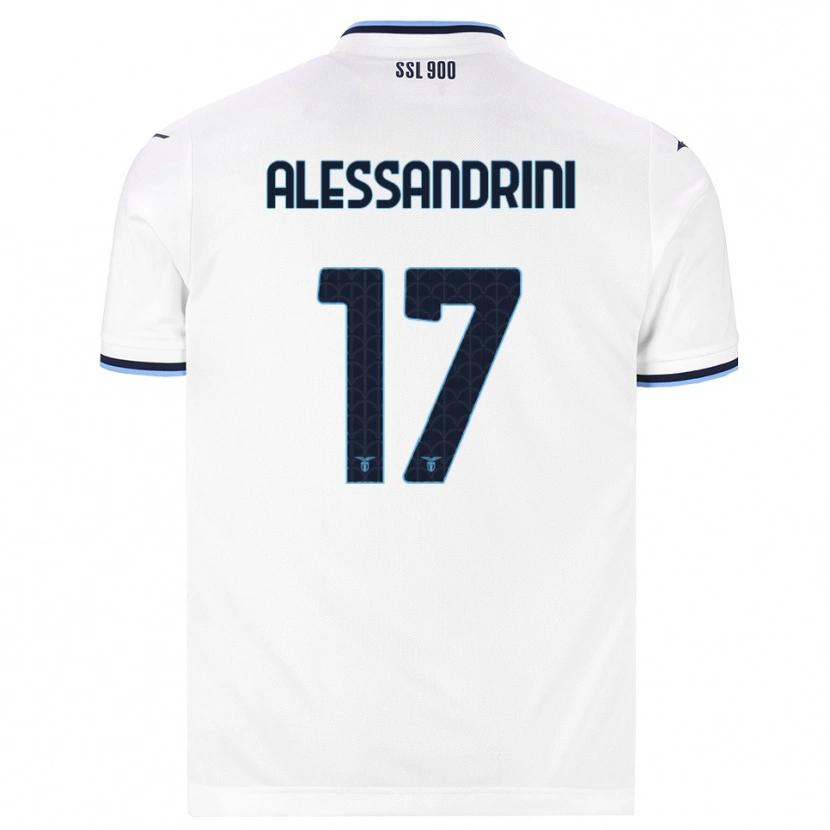 Danxen Enfant Maillot Fabrizio Alessandrini #17 Blanc Bleu Marine Tenues Extérieur 2026/27 T-Shirt