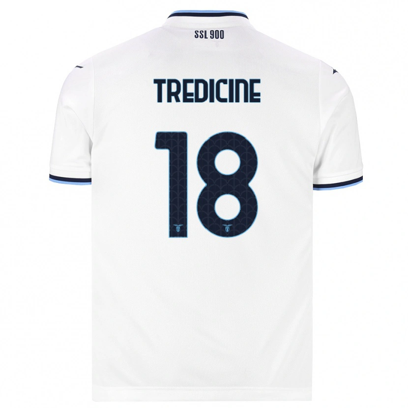 Danxen Enfant Maillot Manuel Tredicine #18 Blanc Bleu Marine Tenues Extérieur 2026/27 T-Shirt